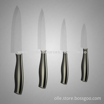 Ceramic Knife Set with Stainless Steel Handle